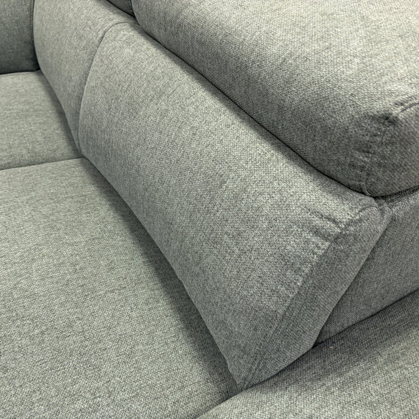 ‘Cordova’ Green Fabric Power Recliner Right Hand Chaise Corner Sofa with Adjustable Headrests