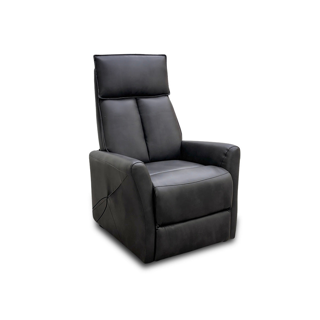 ‘Lomon’ Grey Faux Leather Lift & Rise Chair