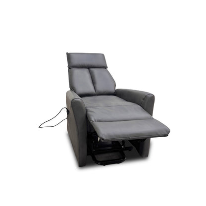 ‘Lomon’ Grey Faux Leather Lift & Rise Chair