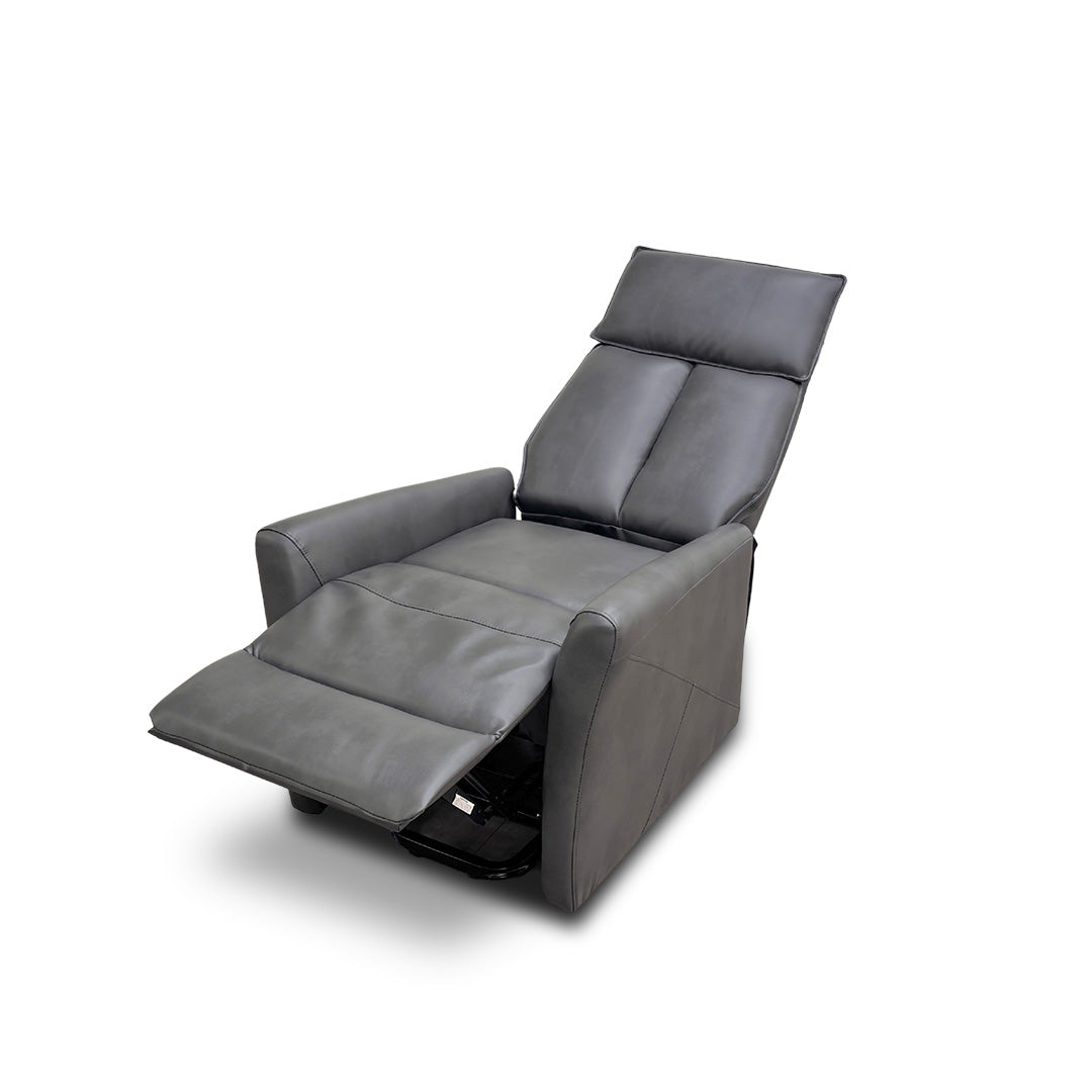 ‘Lomon’ Grey Faux Leather Lift & Rise Chair