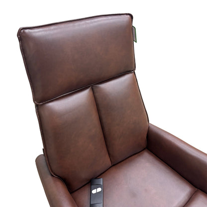 ‘Lomon’ Tan Brown Faux Leather Lift & Rise Chair
