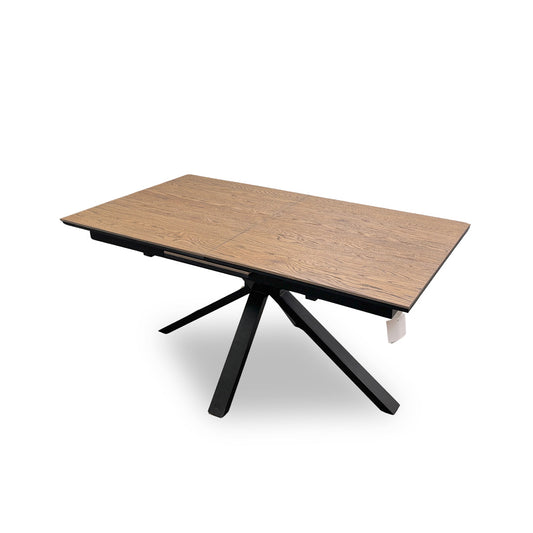‘Saturn’ Solid Oak Pop-up Extending Dining Table