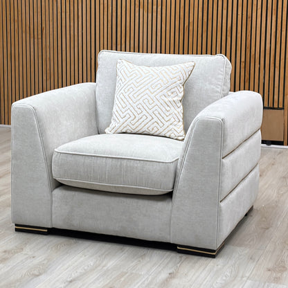 ‘Bellissimo’ Light Grey Fabric Chair