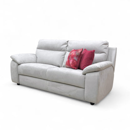 Side profile view of the 3 Seater Sofa, showing the depth and the contemporary design of the high back and deep seat cushions.