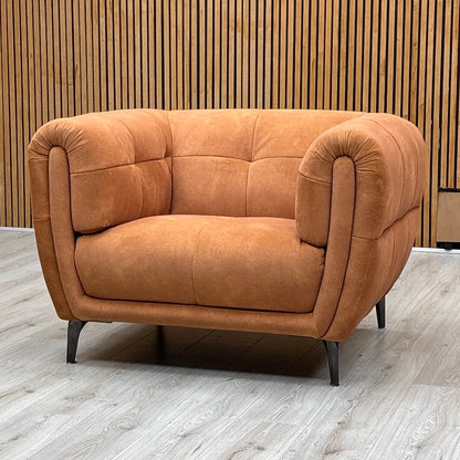 ‘Sienna’ Dexter Pumpkin 43509 Fabric Armchair