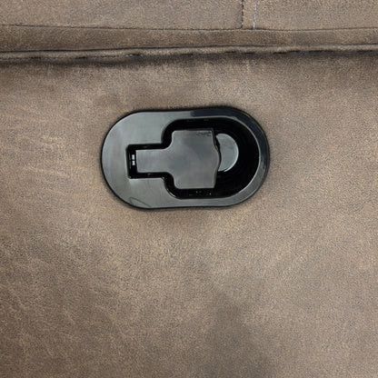 Close-up detail of the manual recliner lever (handle) integrated into the side of the 2 Seater Sofa.