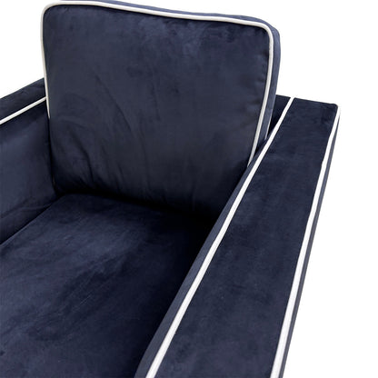 ‘Demure' Black Demure Velvet Armchair
