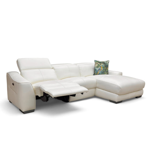 Full view of the World of Leather 'Xavier' Right-Hand Facing Chaise Sofa