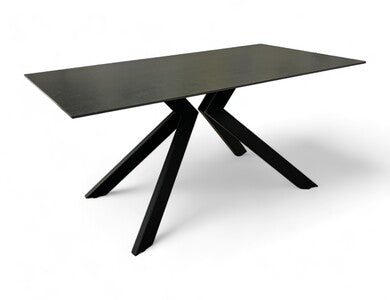 ‘Kya’ Ceramic Black 160cm Dining Table