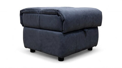‘Link’ Blue Fabric Storage Footstool