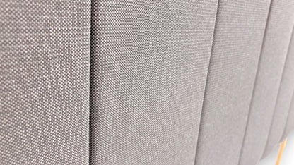 ‘Merlin’ Slate Grey Fabric King Bed with 4 Drawers