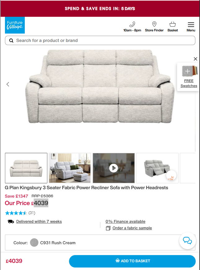 Price comparison