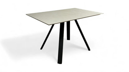 ‘Quinn’ Sintered Stone Grey 120cm Dining Table
