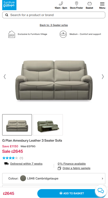 Price comparison
