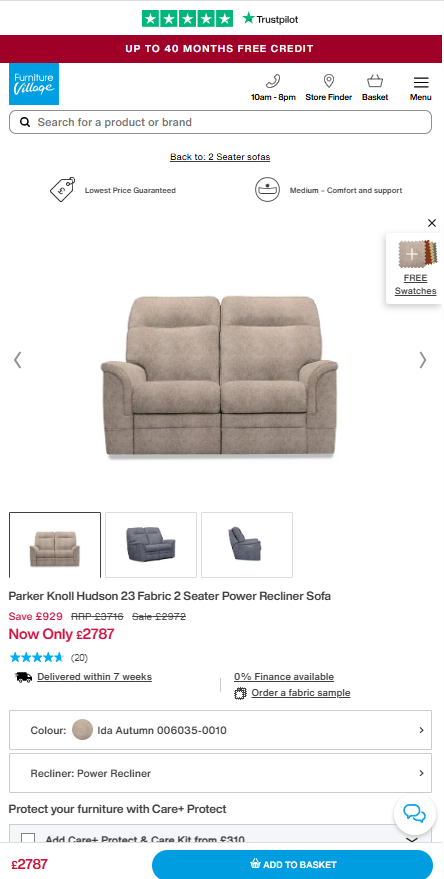 Price comparison