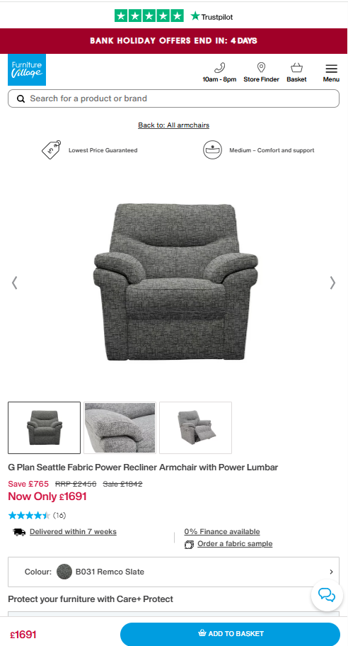 Price comparison
