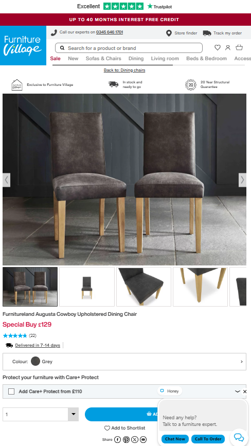 Price comparison