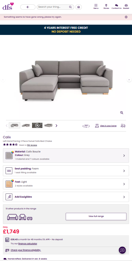 Price comparison