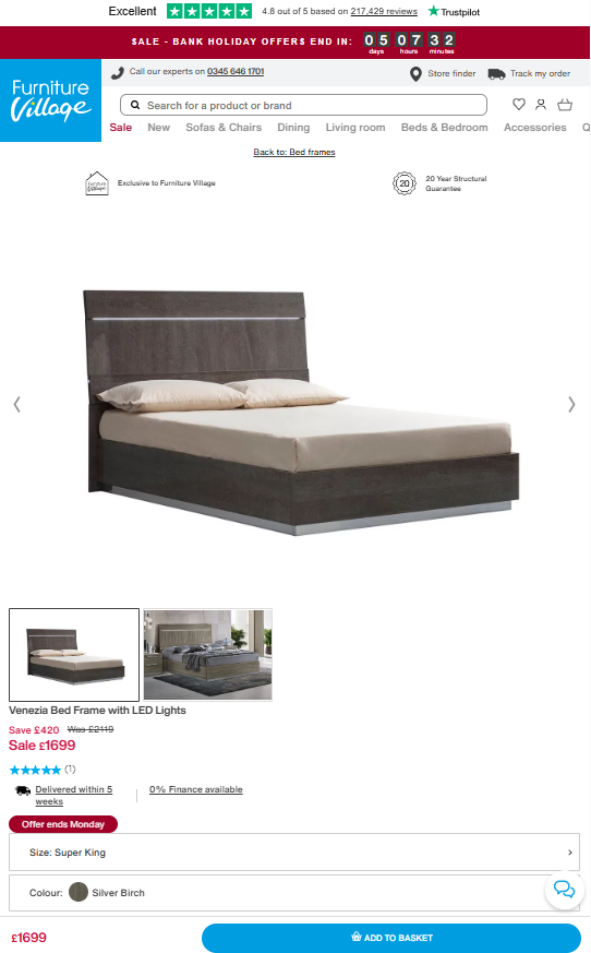 Price comparison