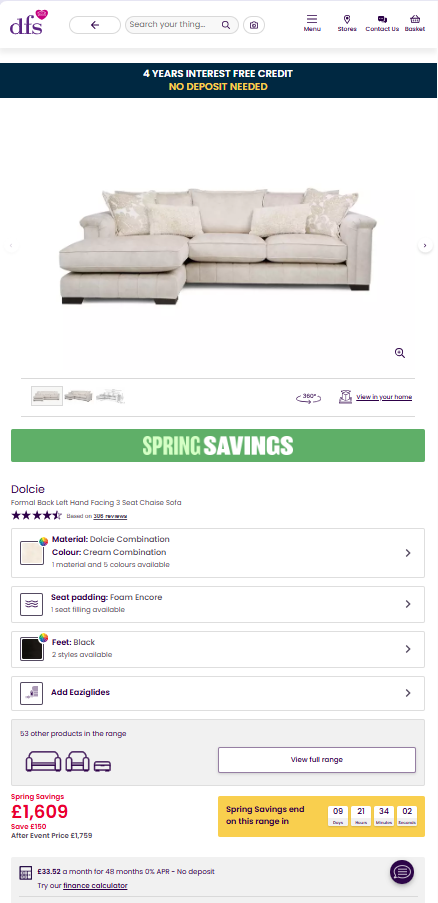 Price comparison