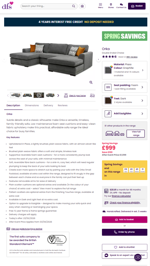 Price comparison