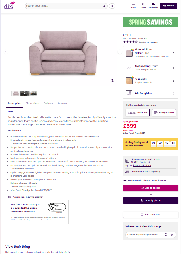Price comparison