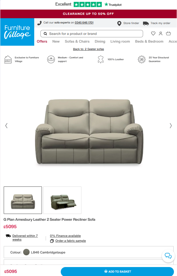 Price comparison