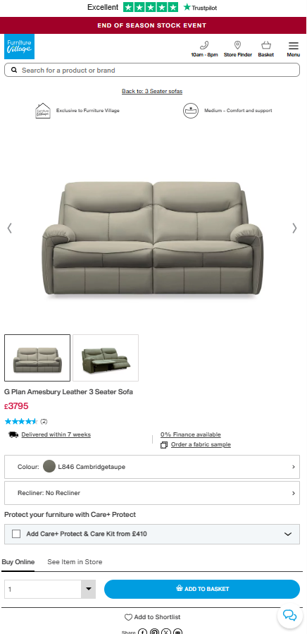Price comparison