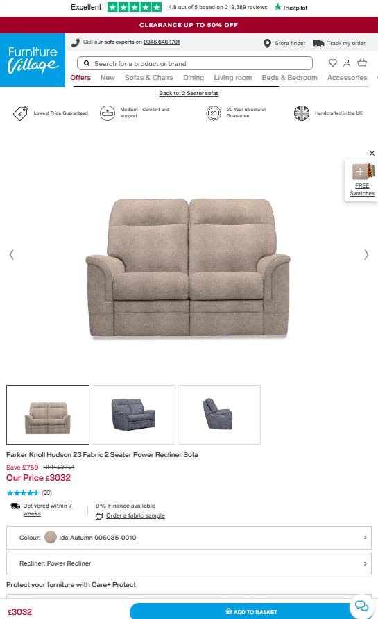 Price comparison
