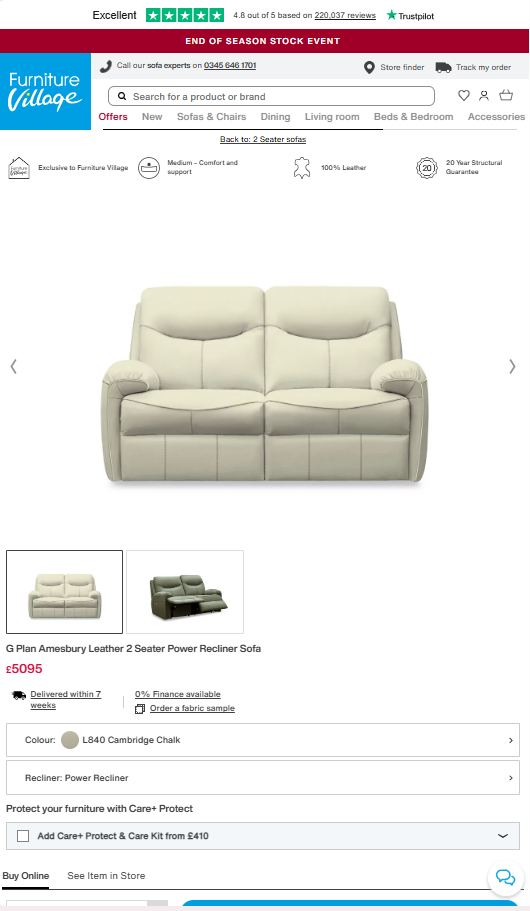 Price comparison