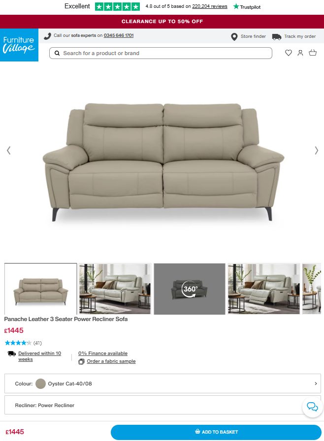 Price comparison