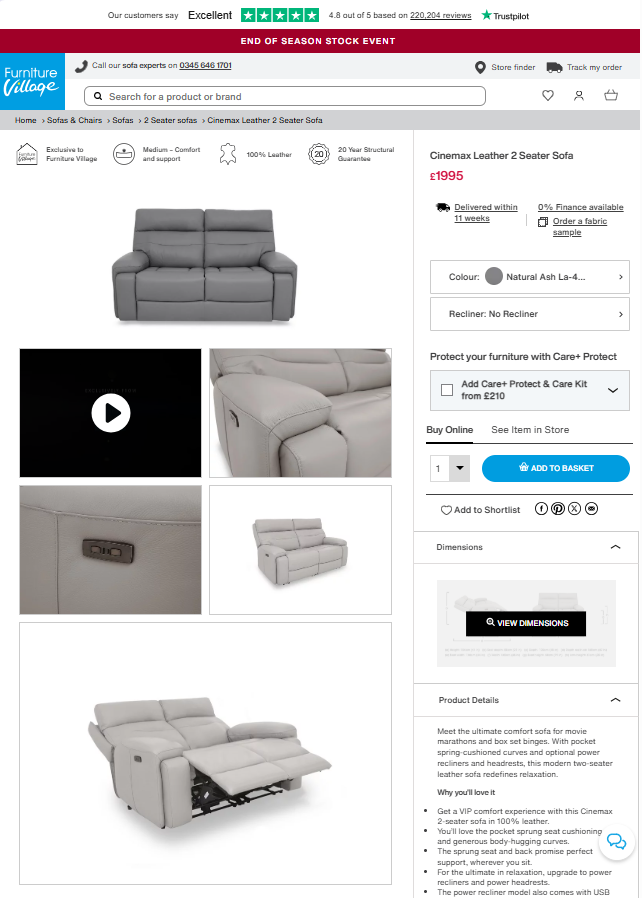 Price comparison