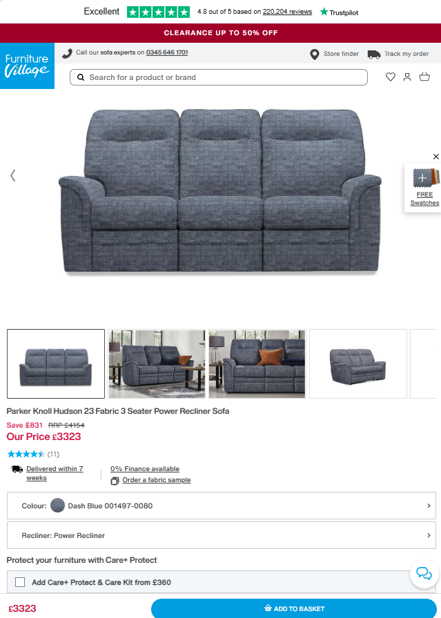 Price comparison