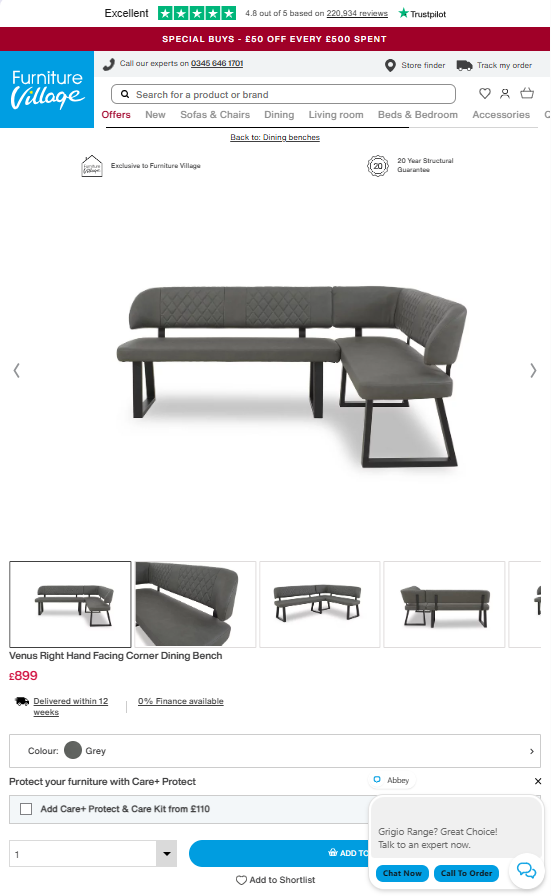 Price comparison