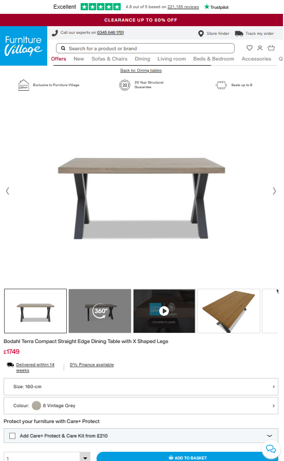 Price comparison