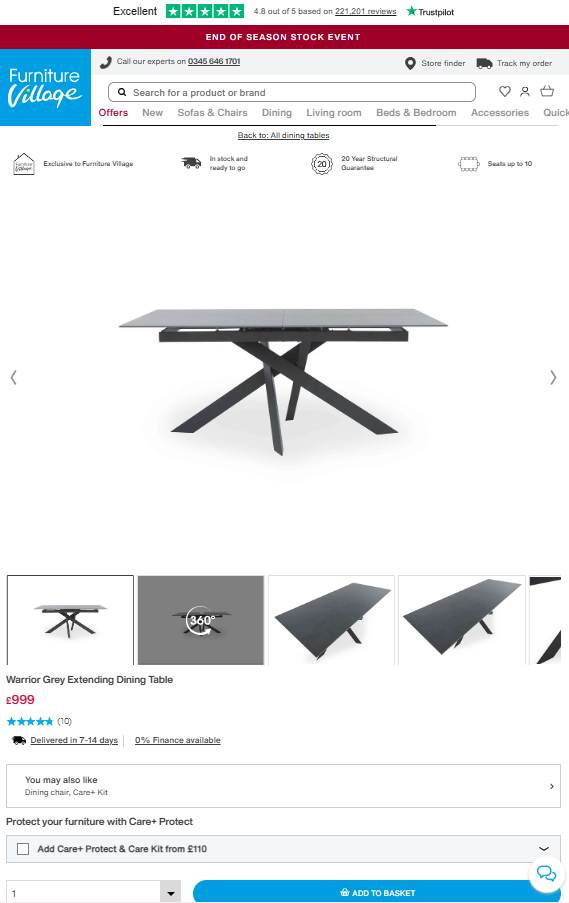 Price comparison
