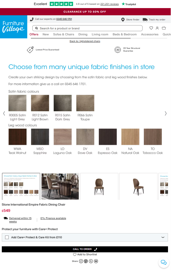 Price comparison