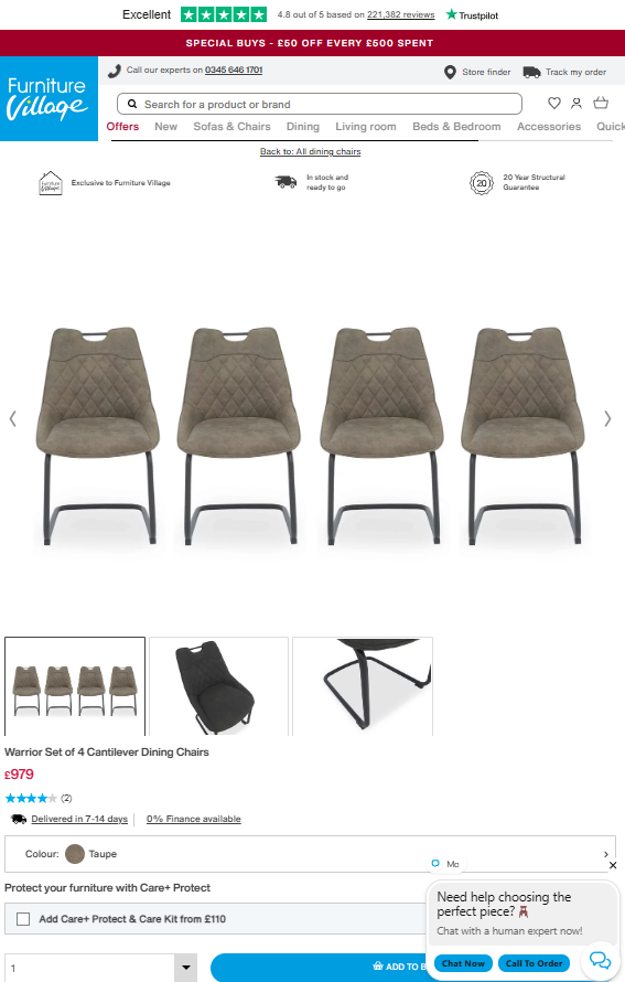 Price comparison