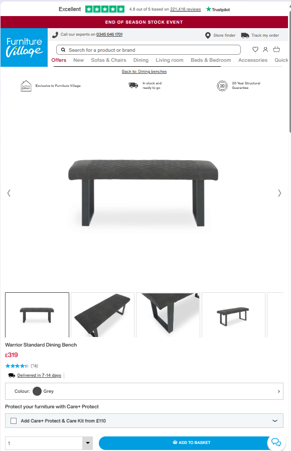 Price comparison