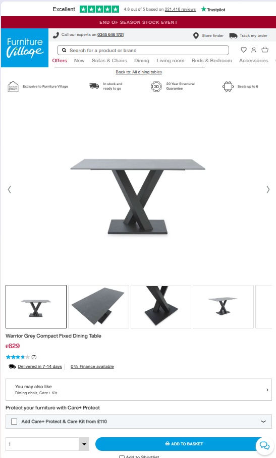 Price comparison