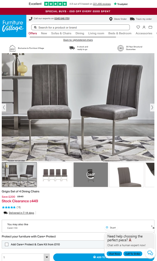 Price comparison