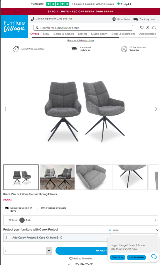 Price comparison
