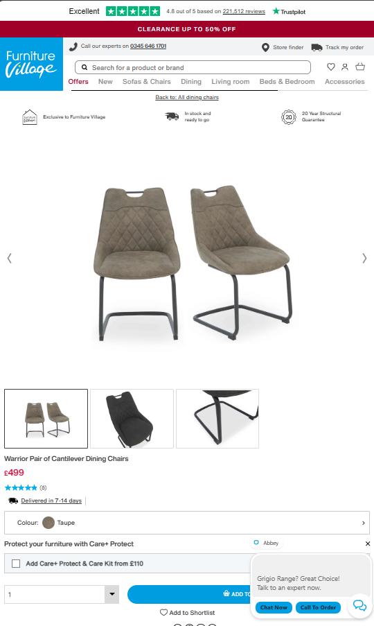 Price comparison