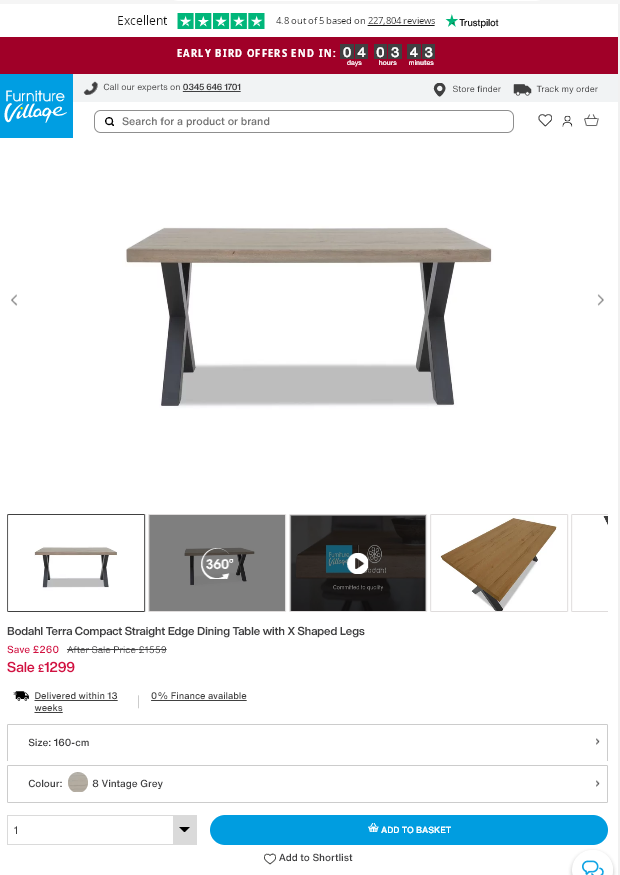 Price comparison