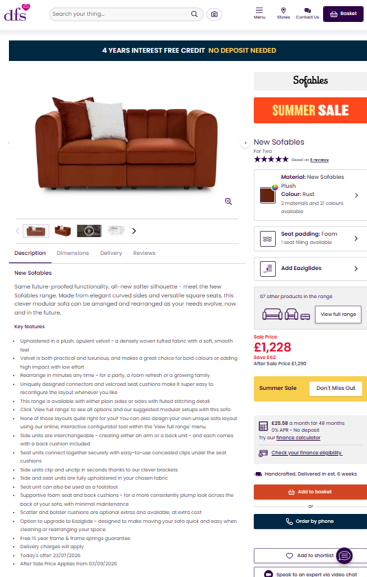 Price comparison