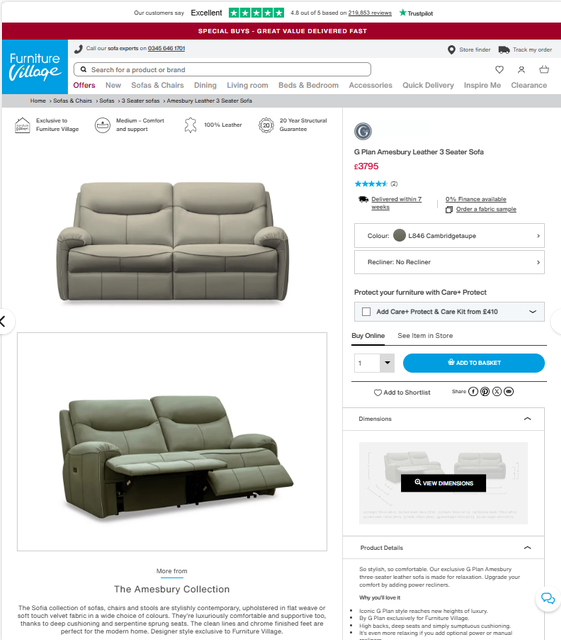 Price comparison