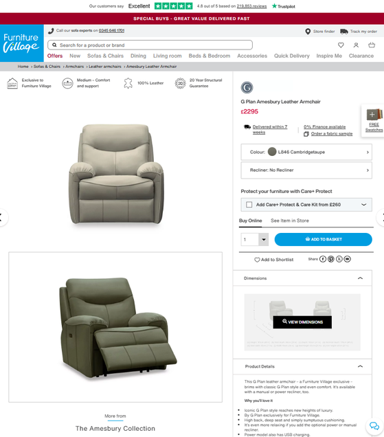 Price comparison
