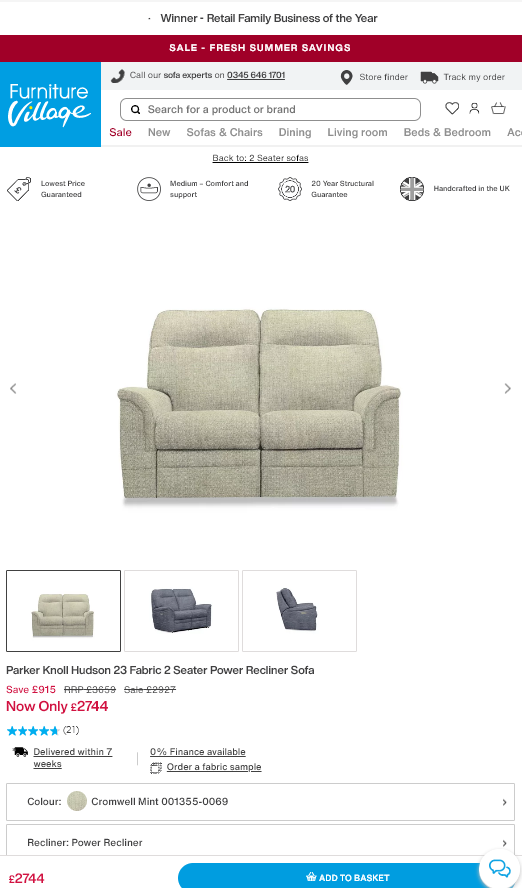 Price comparison