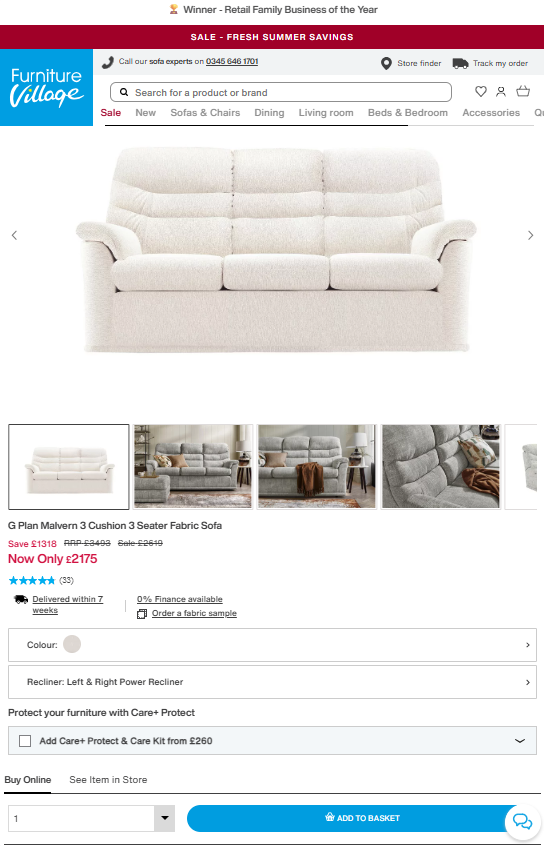 Price comparison
