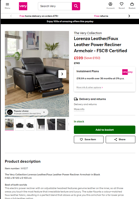 Price comparison